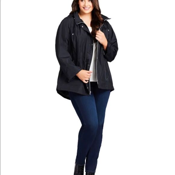 Plus size avenue 3xl xxxl jacket anorak rain wind breaker lightweight spring - Picture 3 of 5